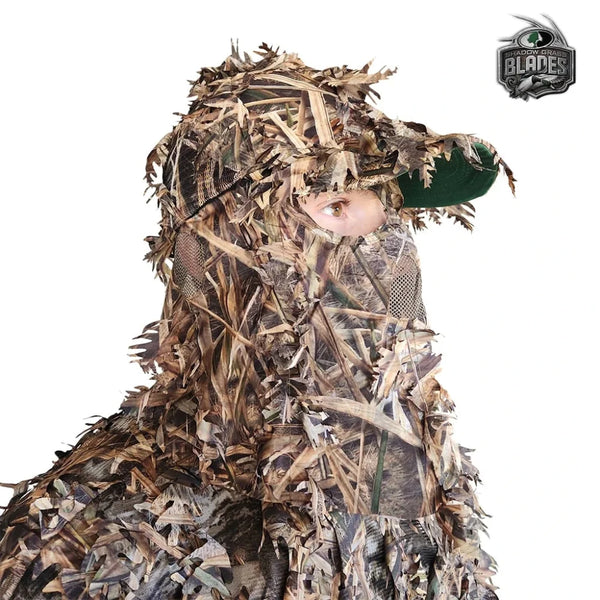 3D Leafy Camo Face Mask Ball Cap in Mossy Oak and Realtree (Adj, OSFM)