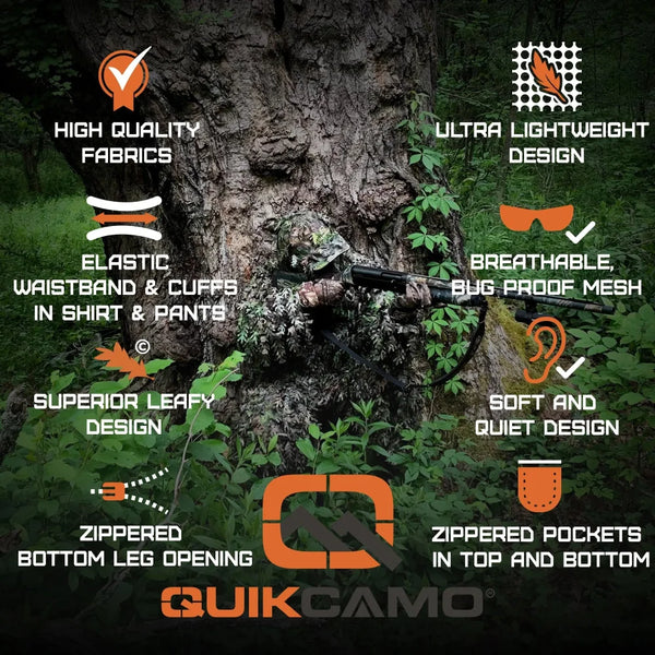 3D Leafy Camo Suits and Hoodies, Mossy Oak Patterns