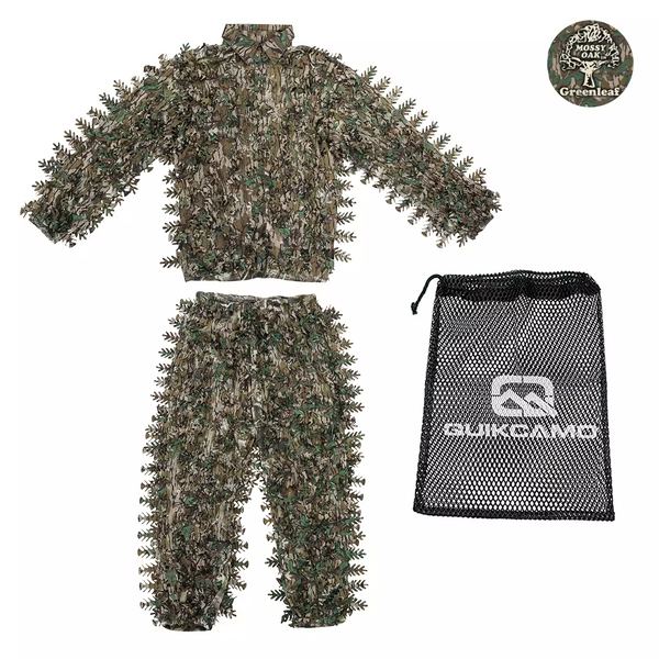 3D Leafy Camo Suits and Hoodies, Mossy Oak Patterns