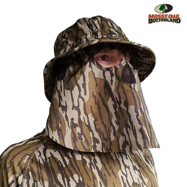 3D Leafy Camo Face Mask Bucket Hats in Mossy Oak and Realtree - Adjustable OSFM