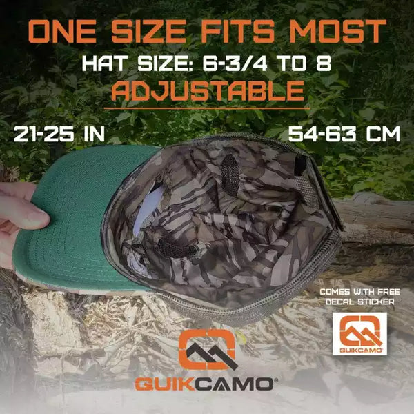 3D Leafy Camo Face Mask Ball Cap in Mossy Oak and Realtree (Adj, OSFM)