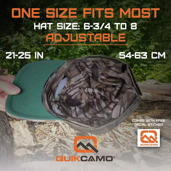 3D Leafy Camo Face Mask Ball Cap in Mossy Oak and Realtree (Adj, OSFM)