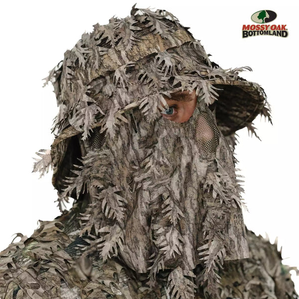 3D Leafy Camo Face Mask Bucket Hats in Mossy Oak and Realtree - Adjustable OSFM