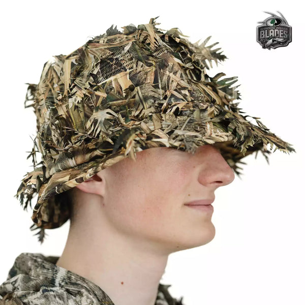 3D Leafy Camo Face Mask Bucket Hats in Mossy Oak and Realtree - Adjustable OSFM