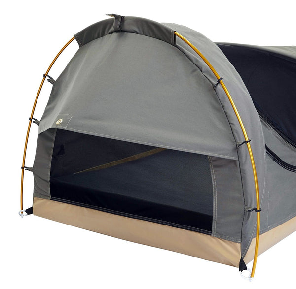 Kodiak Canvas 1 Person Canvas Swag Tent W/ Sleeping Pad