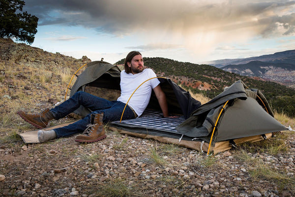 Kodiak Canvas 1 Person Canvas Swag Tent W Sleeping Pad