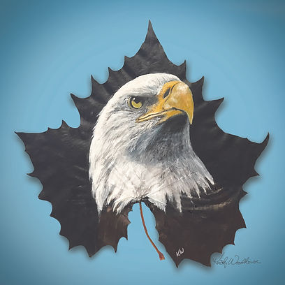 Kristy's Art Proud Eagle 12" X 12"