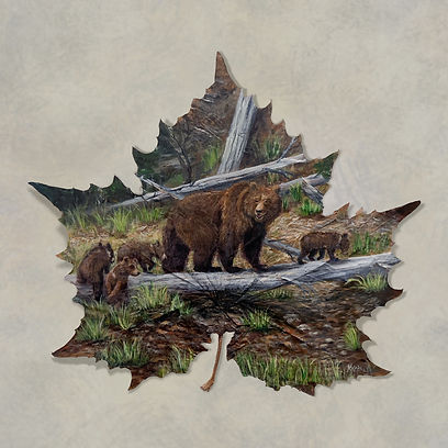 Kristy's Art Mama Bear 12" X 12"