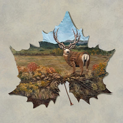 Kristy's Art Sage Flat Buck 12" X 12"